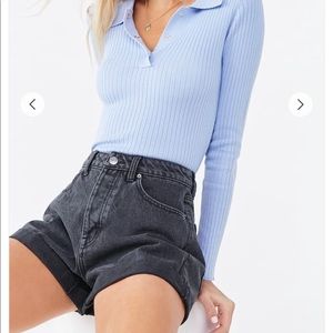 NEW! FOREVER 21 BLACK CURVY SHORTS!